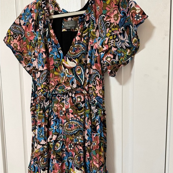 Anthropologie By Robin Tiered Mini Dress In Blue - Picture 3 of 5